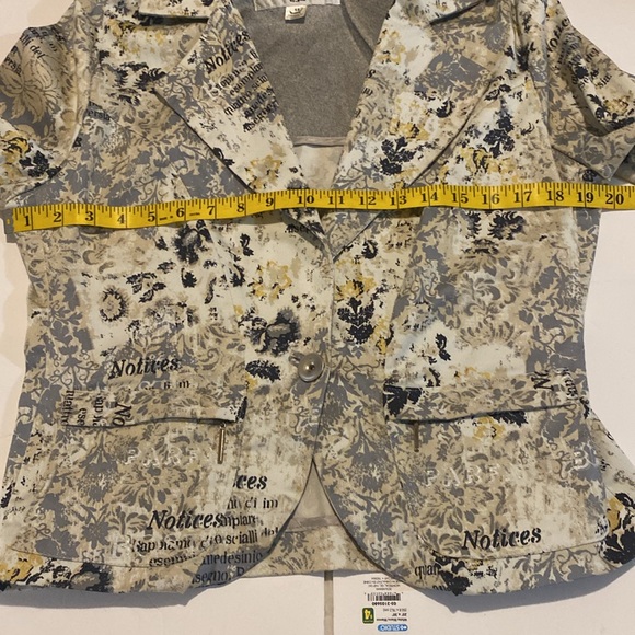 French Laundry by Neto Blazer size 12 vintage 97% cotton 3% Lycra - Picture 7 of 9